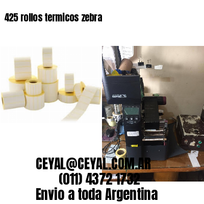 425 rollos termicos zebra