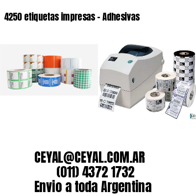 4250 etiquetas impresas – Adhesivas