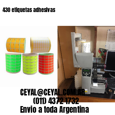 430 etiquetas adhesivas
