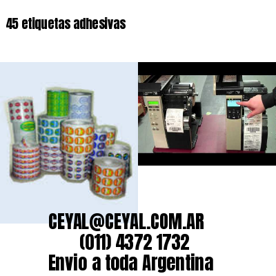 45 etiquetas adhesivas