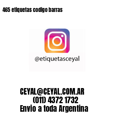 465 etiquetas codigo barras