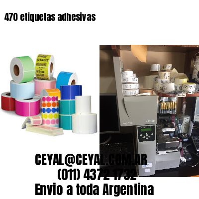 470 etiquetas adhesivas