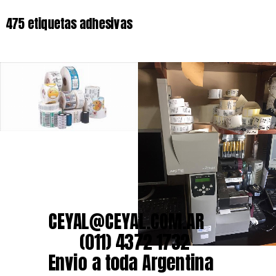 475 etiquetas adhesivas