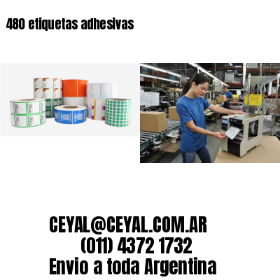 480 etiquetas adhesivas