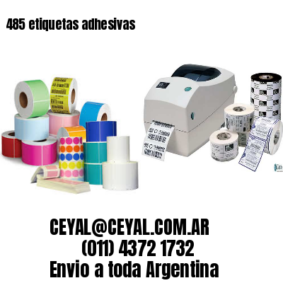485 etiquetas adhesivas