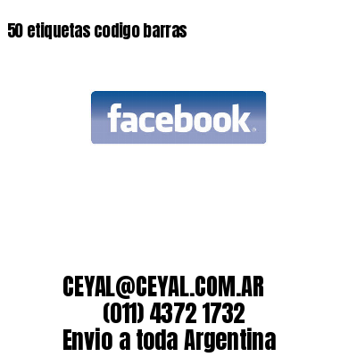 50 etiquetas codigo barras