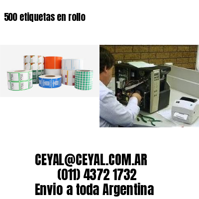 500 etiquetas en rollo