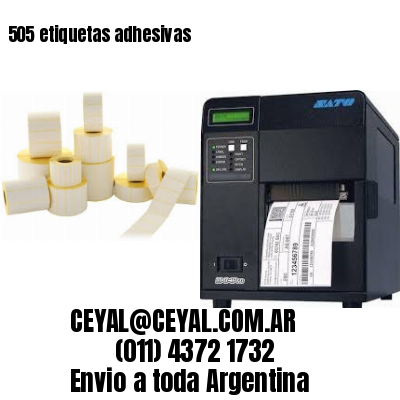 505 etiquetas adhesivas