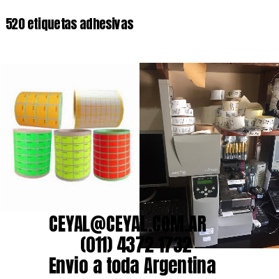 520 etiquetas adhesivas