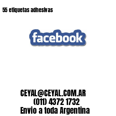 55 etiquetas adhesivas