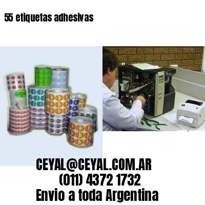 55 etiquetas adhesivas