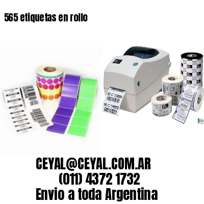 565 etiquetas en rollo