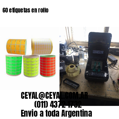 60 etiquetas en rollo