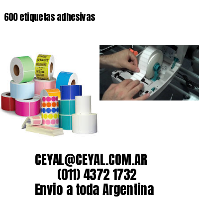600 etiquetas adhesivas