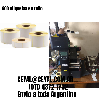 600 etiquetas en rollo