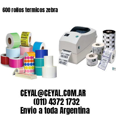 600 rollos termicos zebra