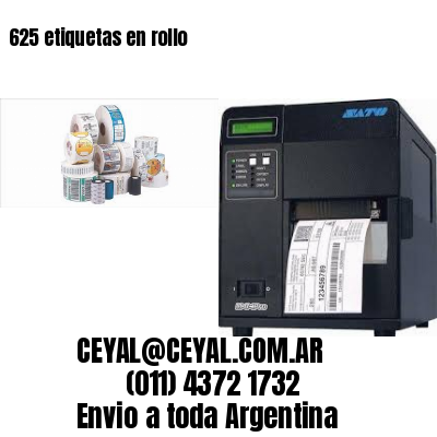 625 etiquetas en rollo