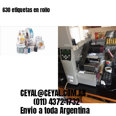 630 etiquetas en rollo