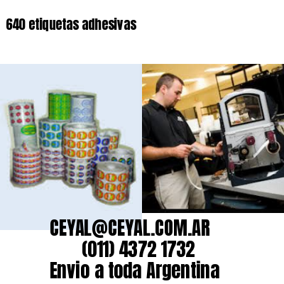 640 etiquetas adhesivas