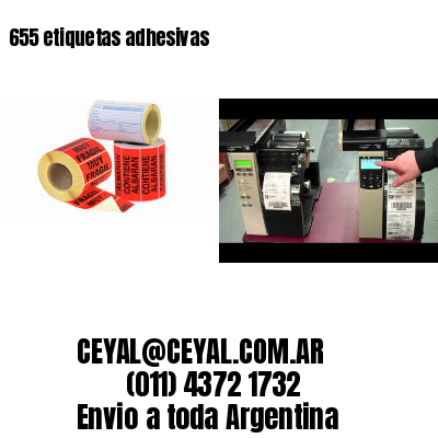 655 etiquetas adhesivas