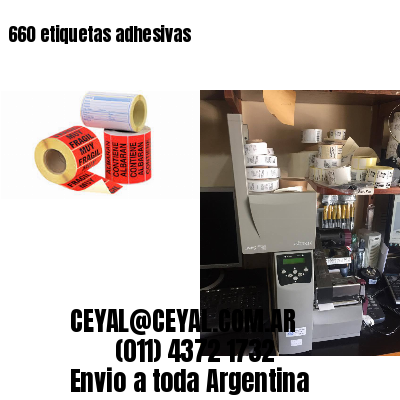 660 etiquetas adhesivas