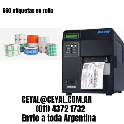 660 etiquetas en rollo