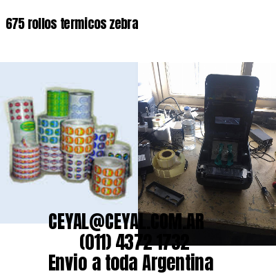675 rollos termicos zebra