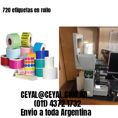 720 etiquetas en rollo