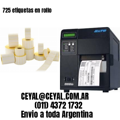 725 etiquetas en rollo