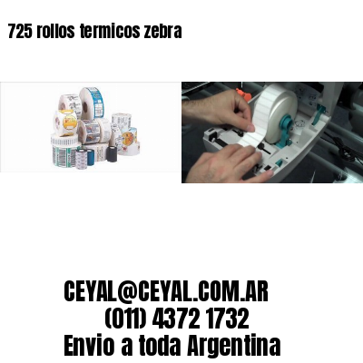 725 rollos termicos zebra