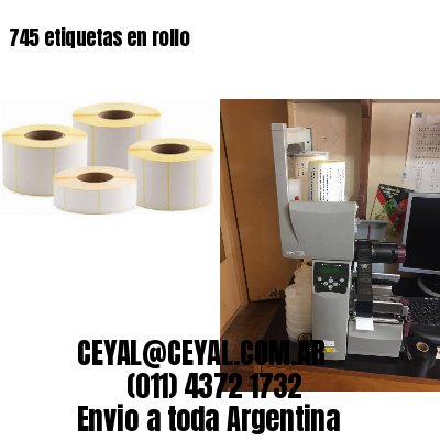 745 etiquetas en rollo
