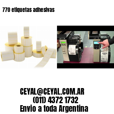 770 etiquetas adhesivas