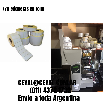770 etiquetas en rollo