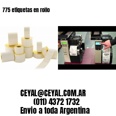 775 etiquetas en rollo