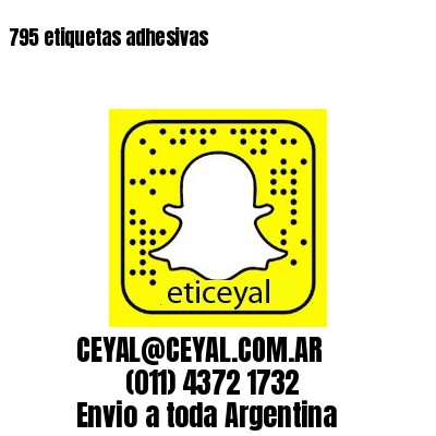 795 etiquetas adhesivas