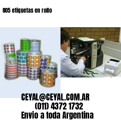 805 etiquetas en rollo