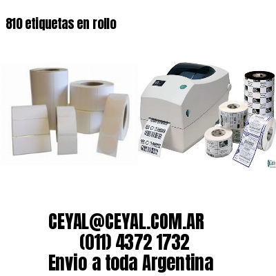 810 etiquetas en rollo