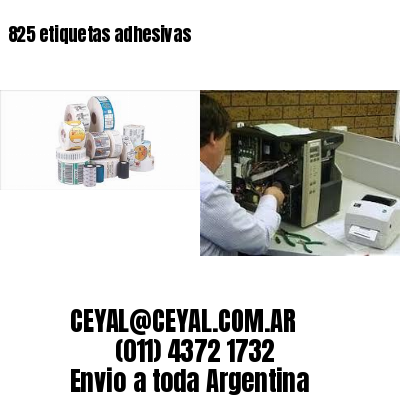 825 etiquetas adhesivas