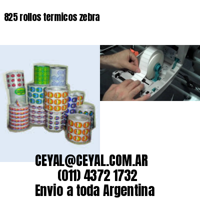 825 rollos termicos zebra