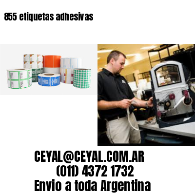855 etiquetas adhesivas