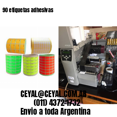 90 etiquetas adhesivas