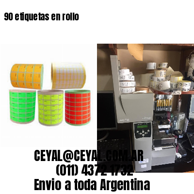 90 etiquetas en rollo