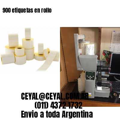 900 etiquetas en rollo