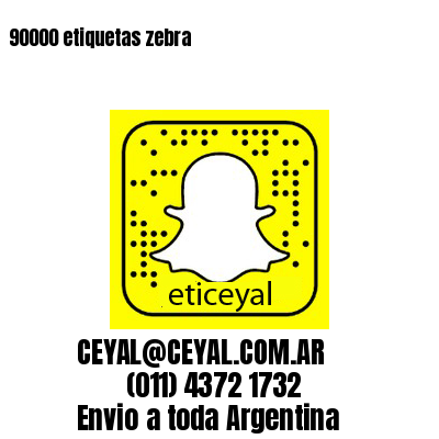 90000 etiquetas zebra