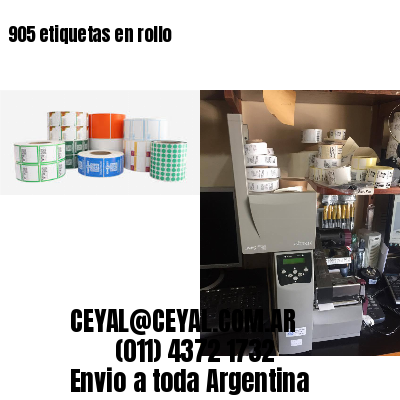 905 etiquetas en rollo