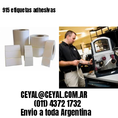 915 etiquetas adhesivas