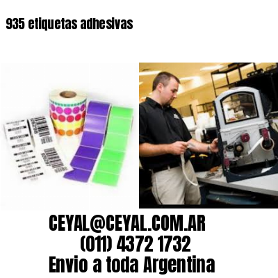 935 etiquetas adhesivas