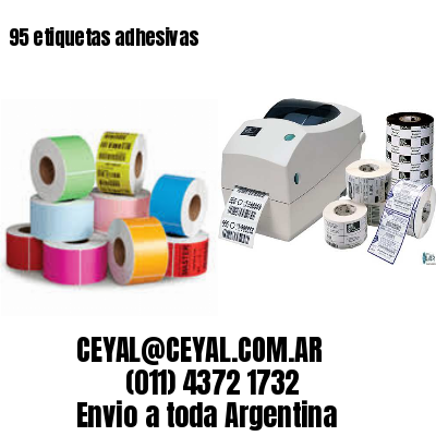 95 etiquetas adhesivas