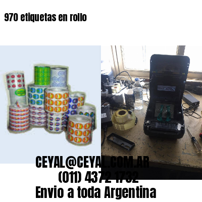 970 etiquetas en rollo