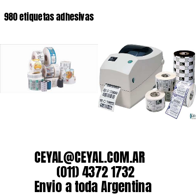 980 etiquetas adhesivas